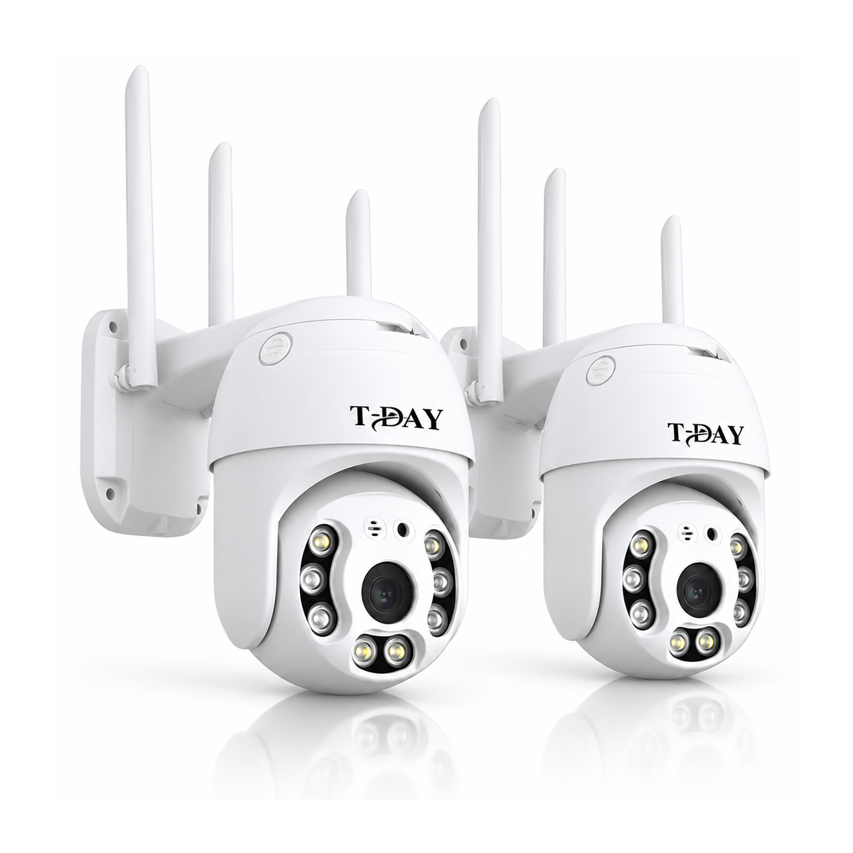 T-DAY Combo cámara wifi de seguridad 2MPX