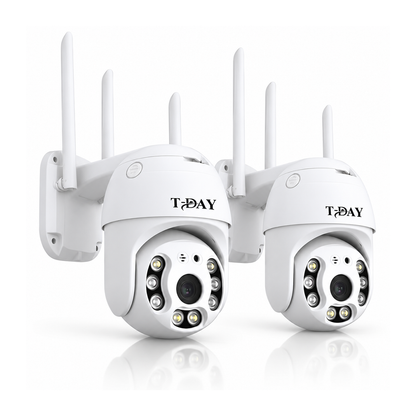 T-DAY Combo cámara wifi de seguridad 2MPX