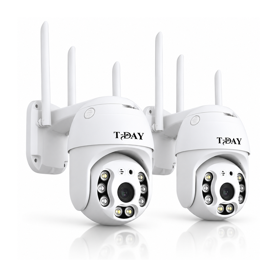 T-DAY Combo cámara wifi de seguridad 2MPX