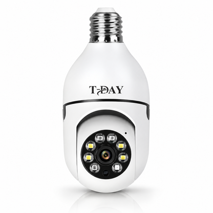 Camara de Seguridad Espía 360° WIFI Tipo Bombillo