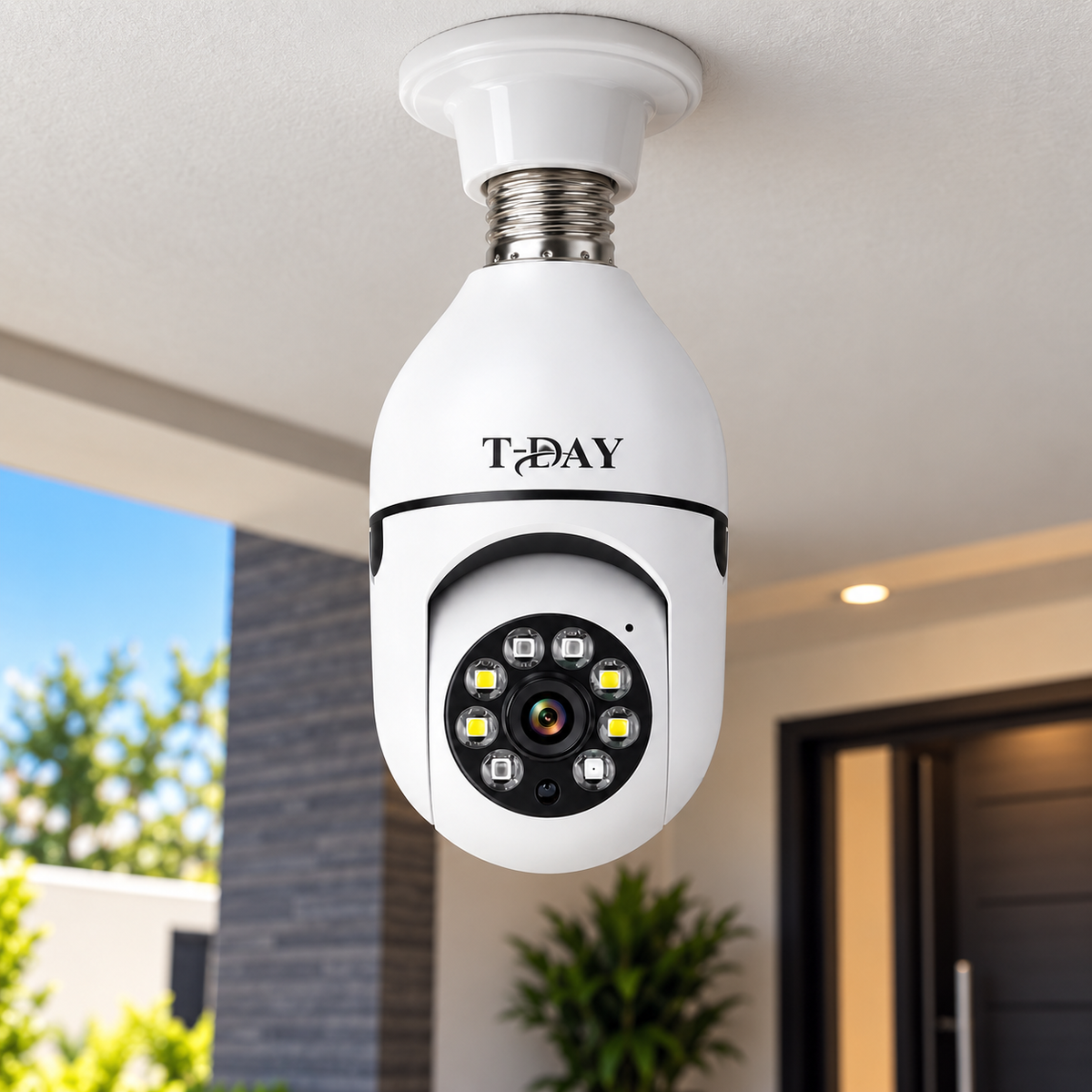 Camara de Seguridad Espía 360° WIFI Tipo Bombillo