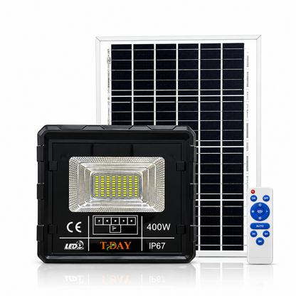 T-DAY Reflector Led Con Panel Solar de 400 Watts