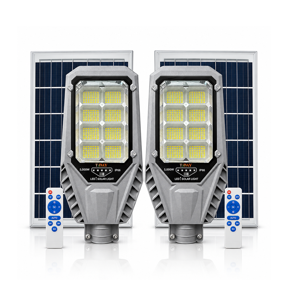 Combo de lámparas solares de 3,000 watts