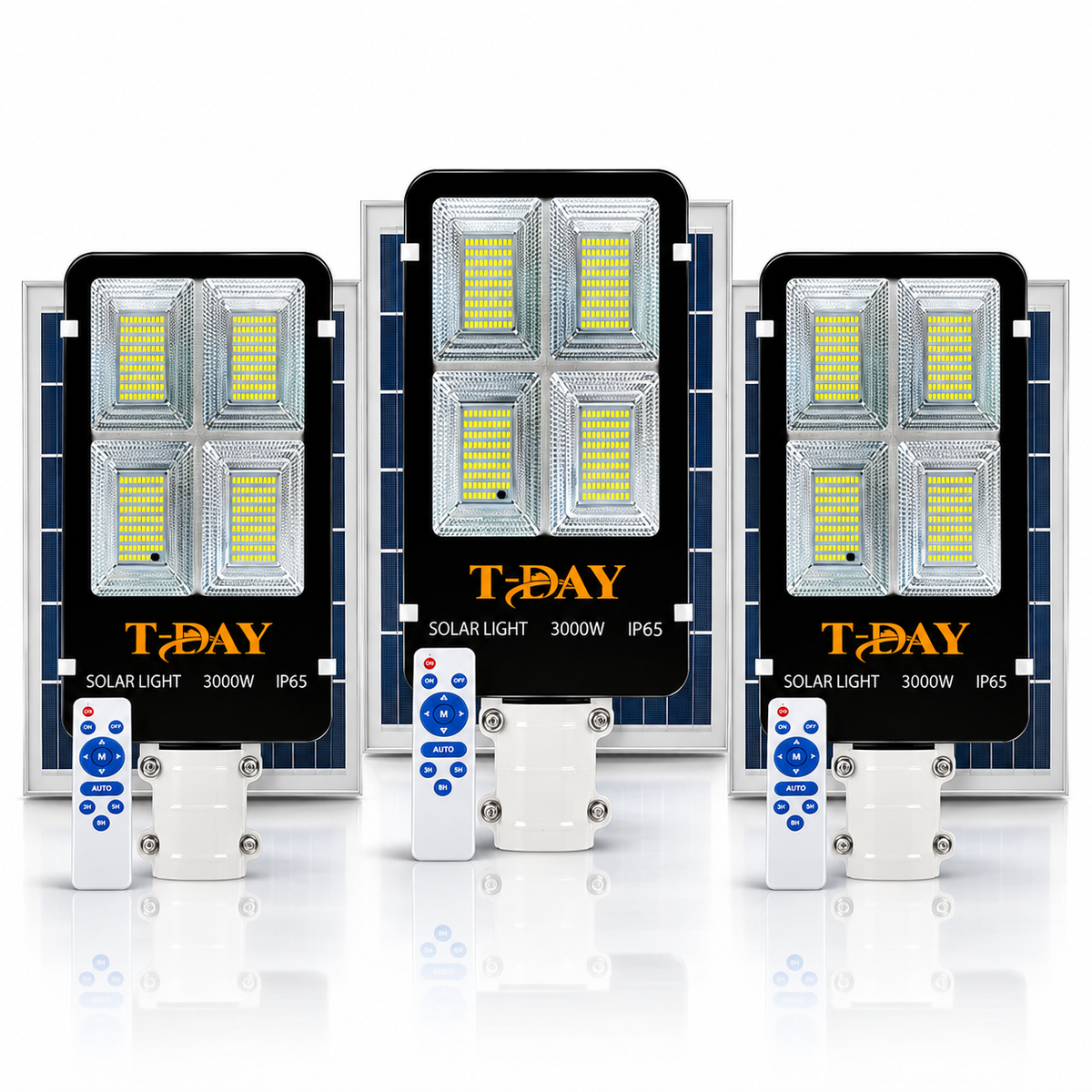 Combo de Alumbrados Con Panel Solar de 3,000 watts