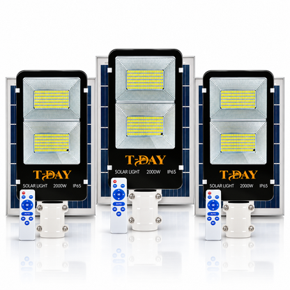 Combo de Alumbrados Con Panel Solar de 2,000 watts