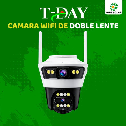 Camara WIFI de DOBLE LENTE de PARED