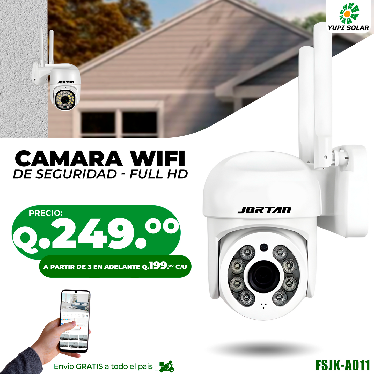 Cámara De Seguridad WiFi HD 360°