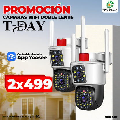 Combo de Cámaras Wifi Doble Lente