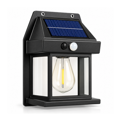 Lámpara Led solar estilo caja