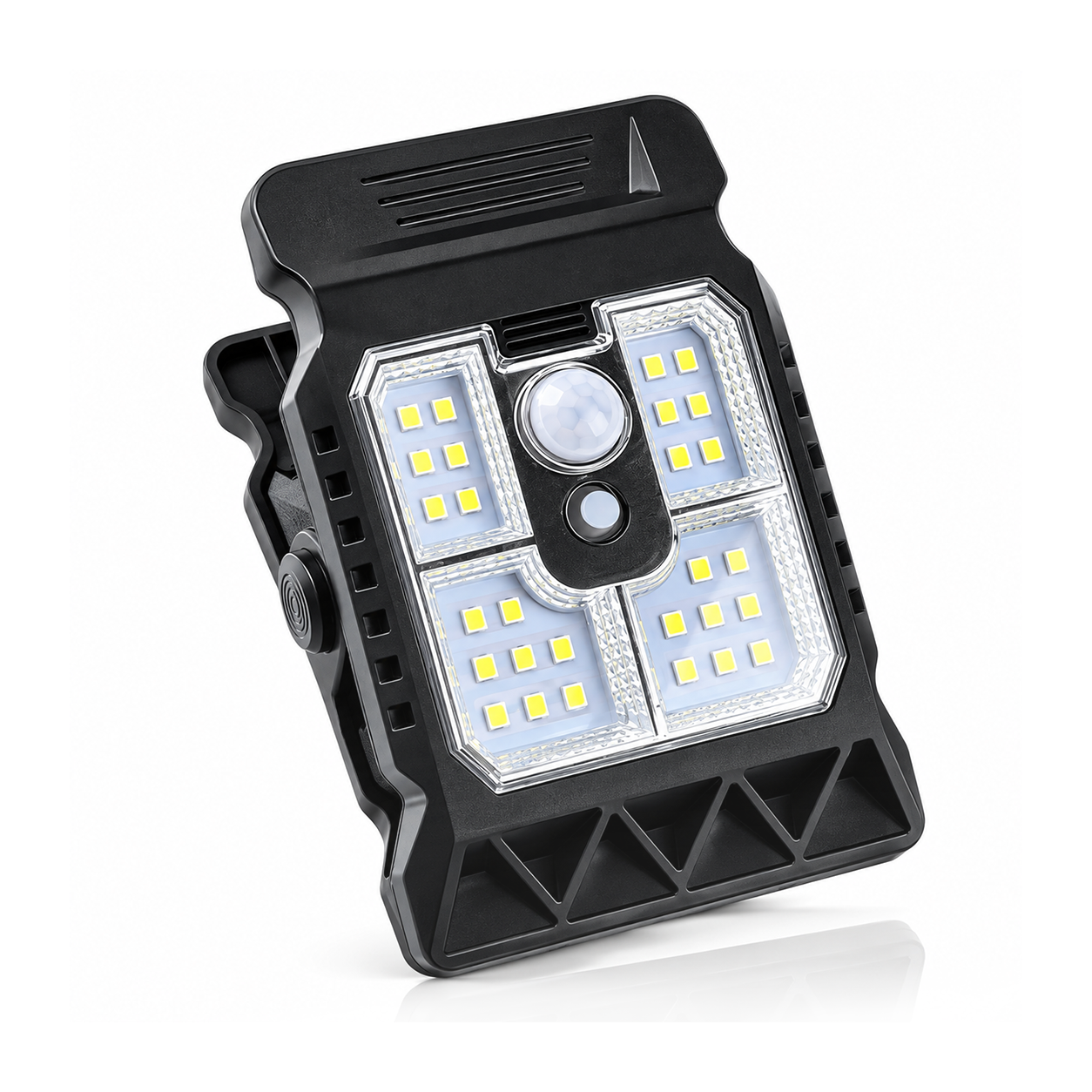 Combo de lámpara led solar estilo clip con sensor de movimiento