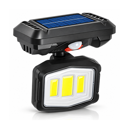 Combo de lámpara led con panel solar incorporado