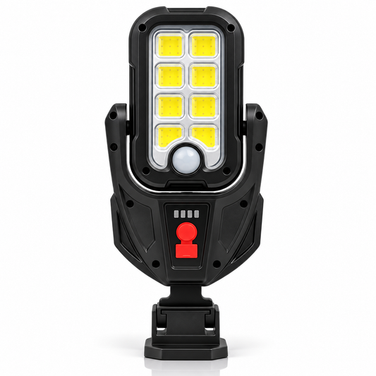 Combo de lámpara led con panel solar incorporado y sensor