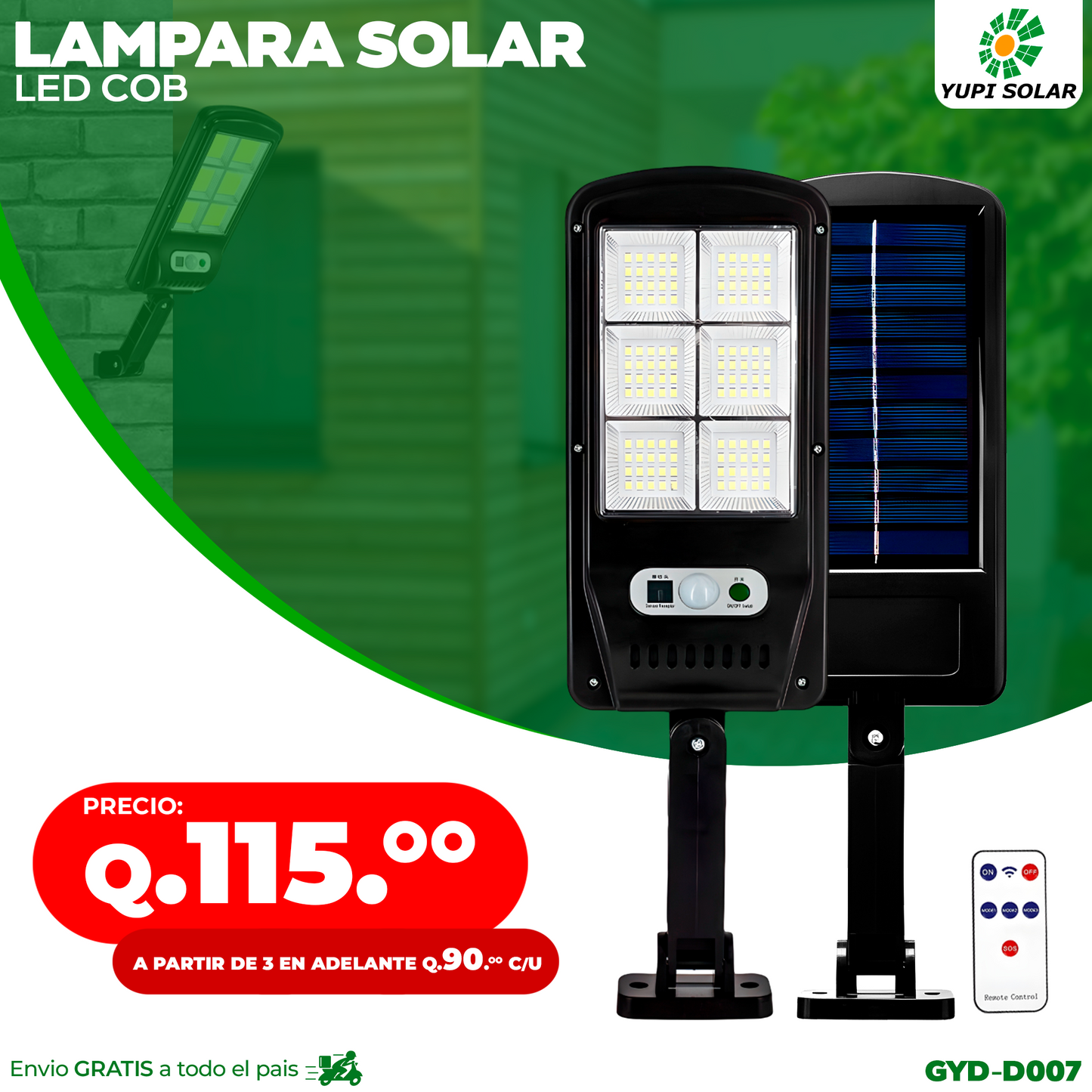 Lampara Solar LED SMG GYD-D008-JF