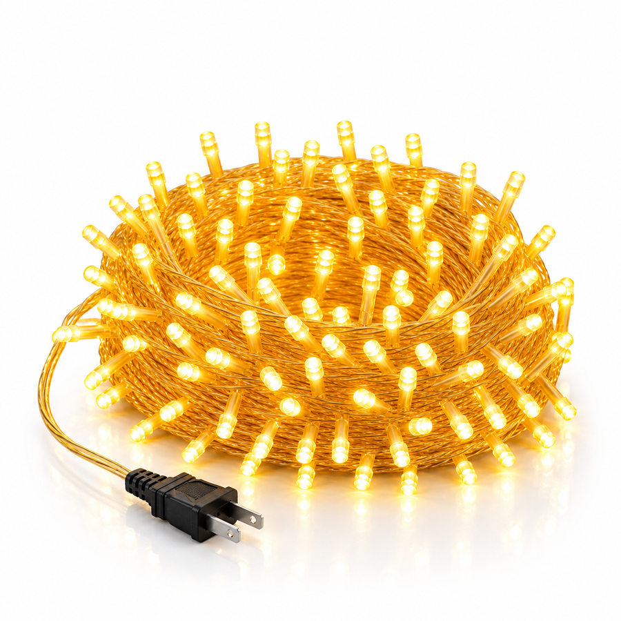 Guirnalda LED dorada electrica