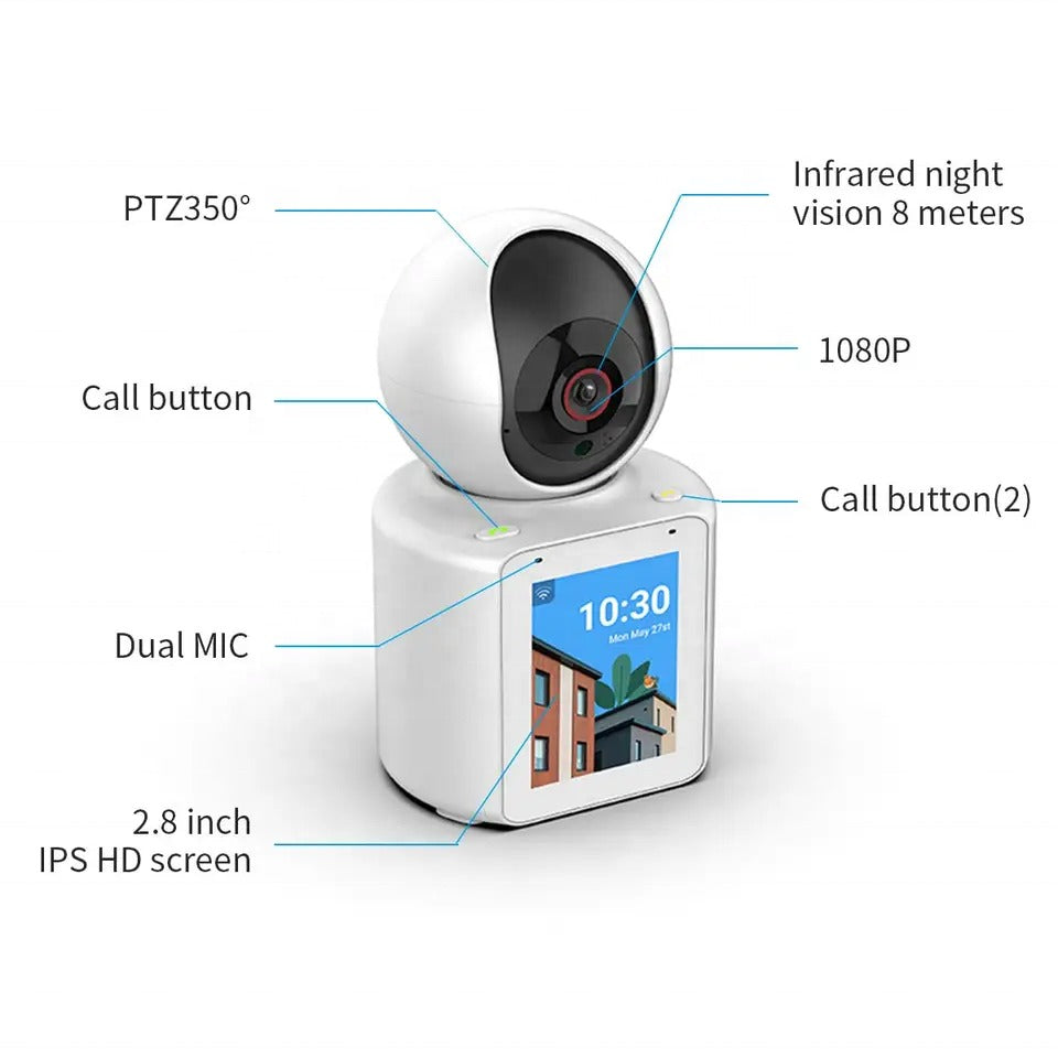 Cámara de seguridad WiFi para videollamadas