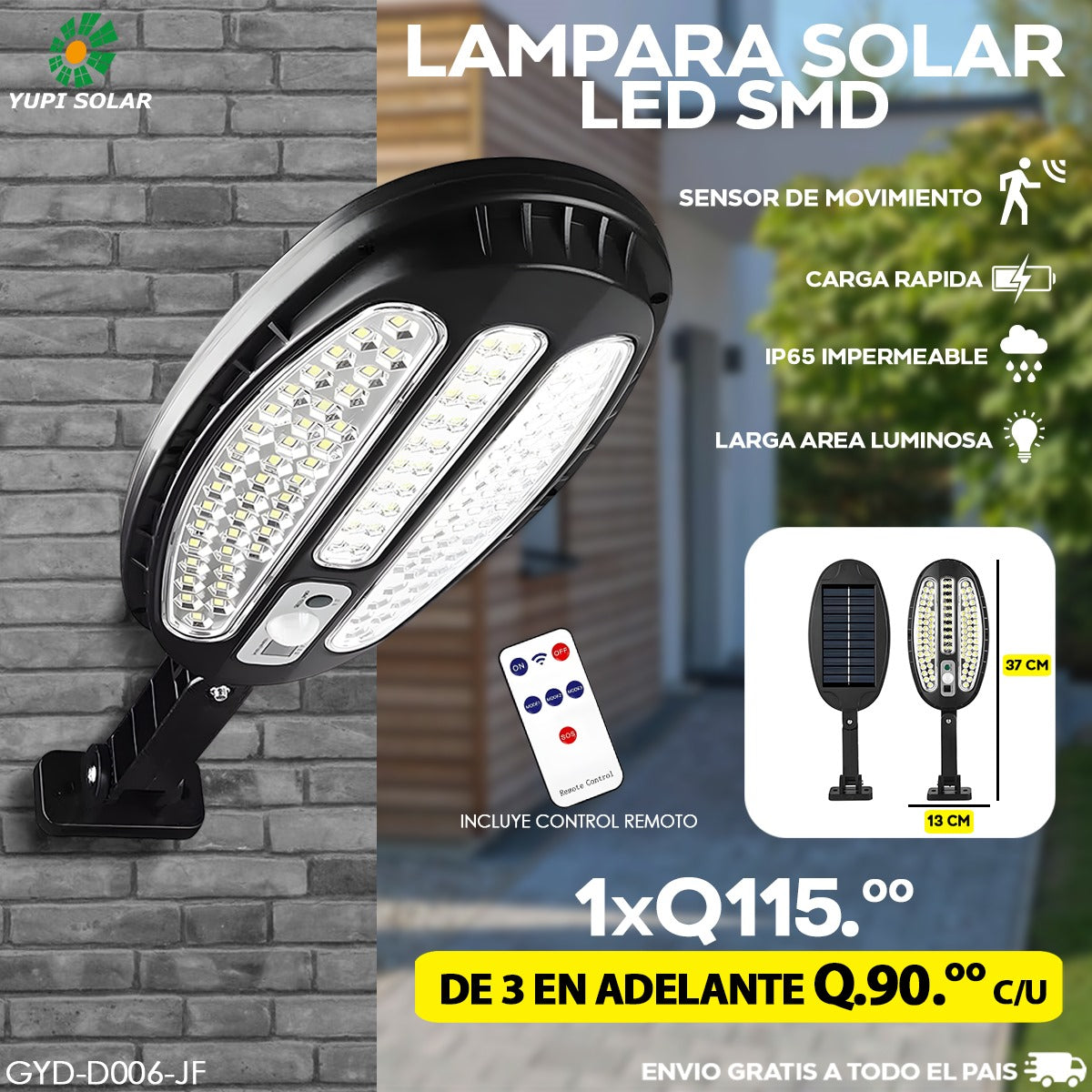 Lampara solar led SMD