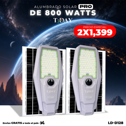 Combo de alumbrado industrial solar PRO de 800 watts