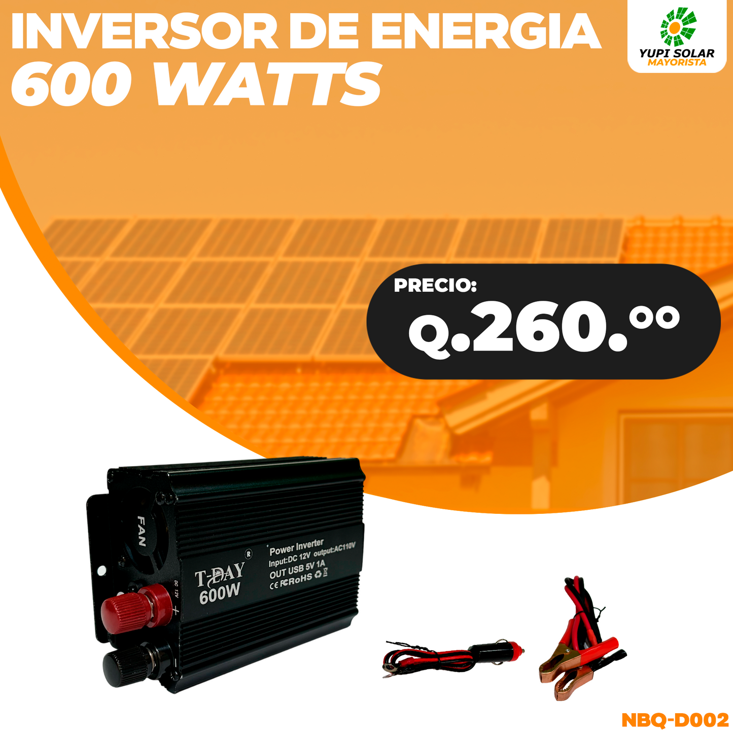 Inversor 600 Watts