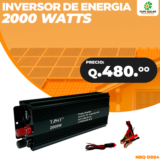 Inversor 2,000 Watts