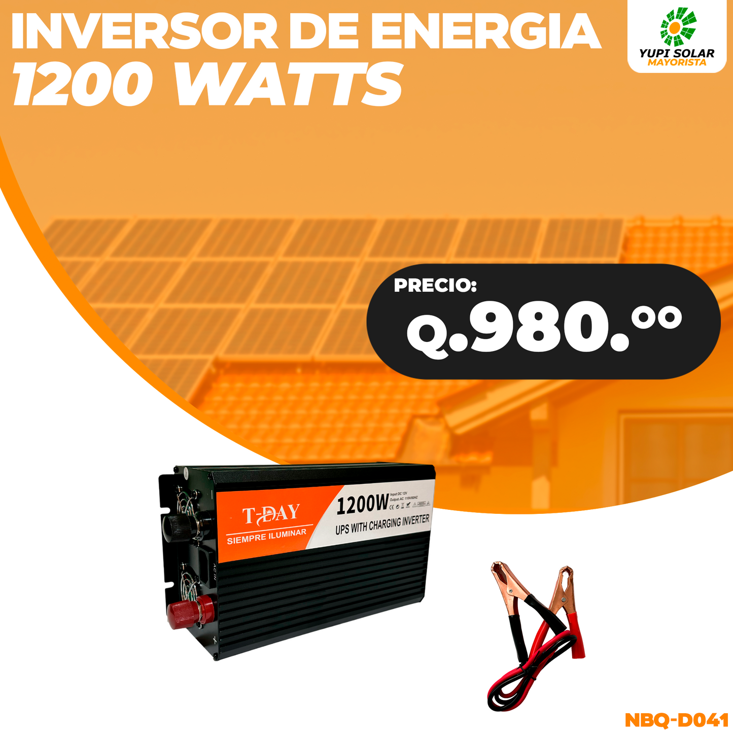 Inversor 1,200 Watts