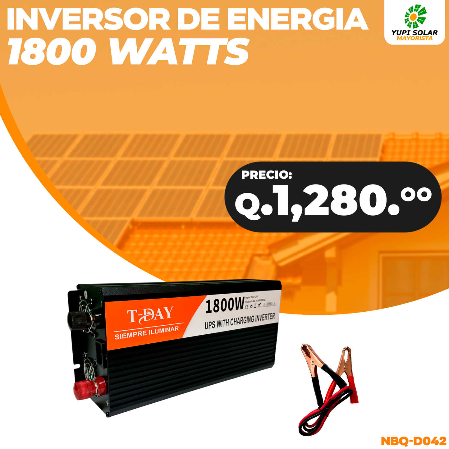 Inversor 1,800 Watts