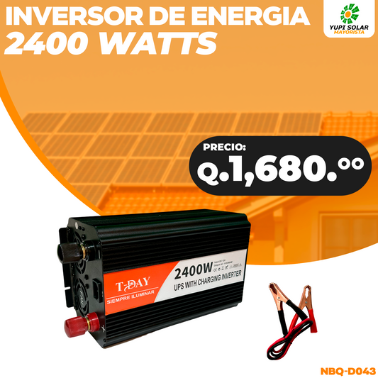 Inversor 2,400 Watts