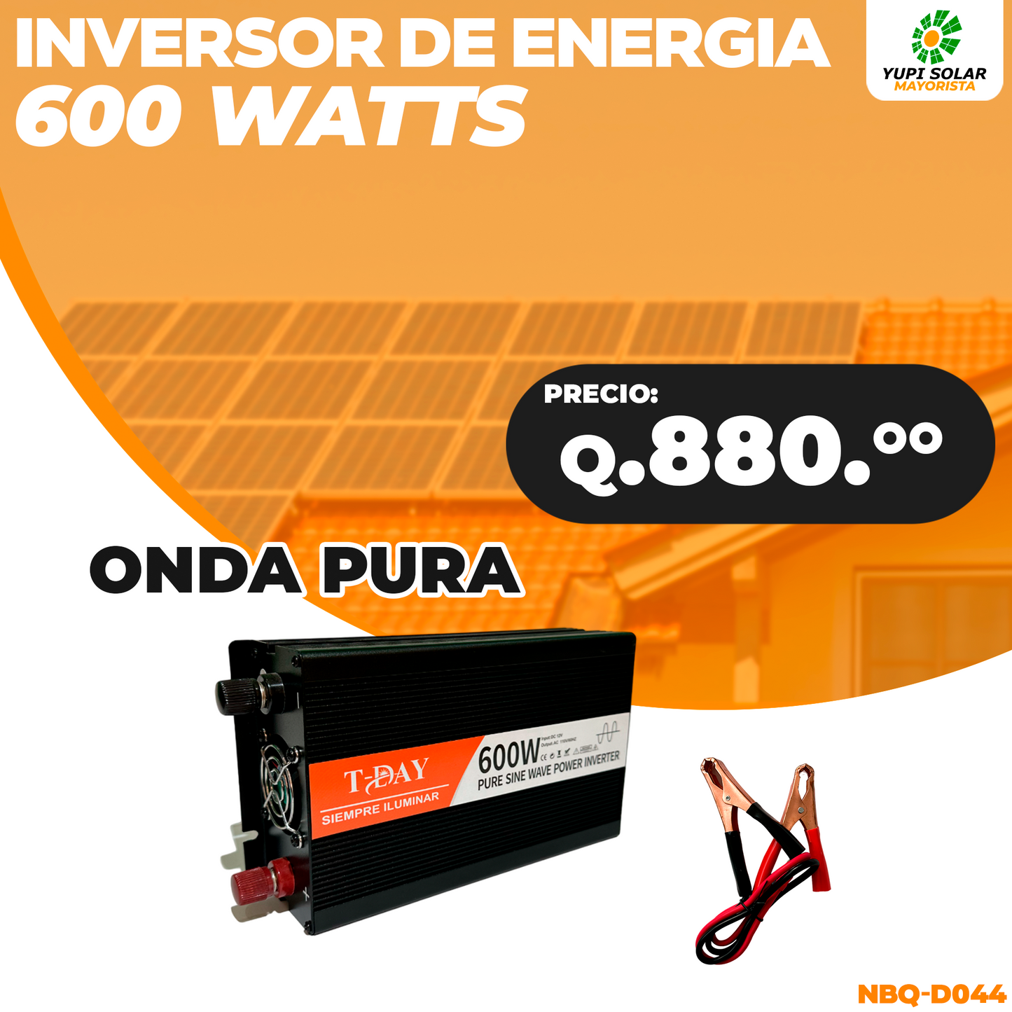 Inversor de onda pura 600 Watts