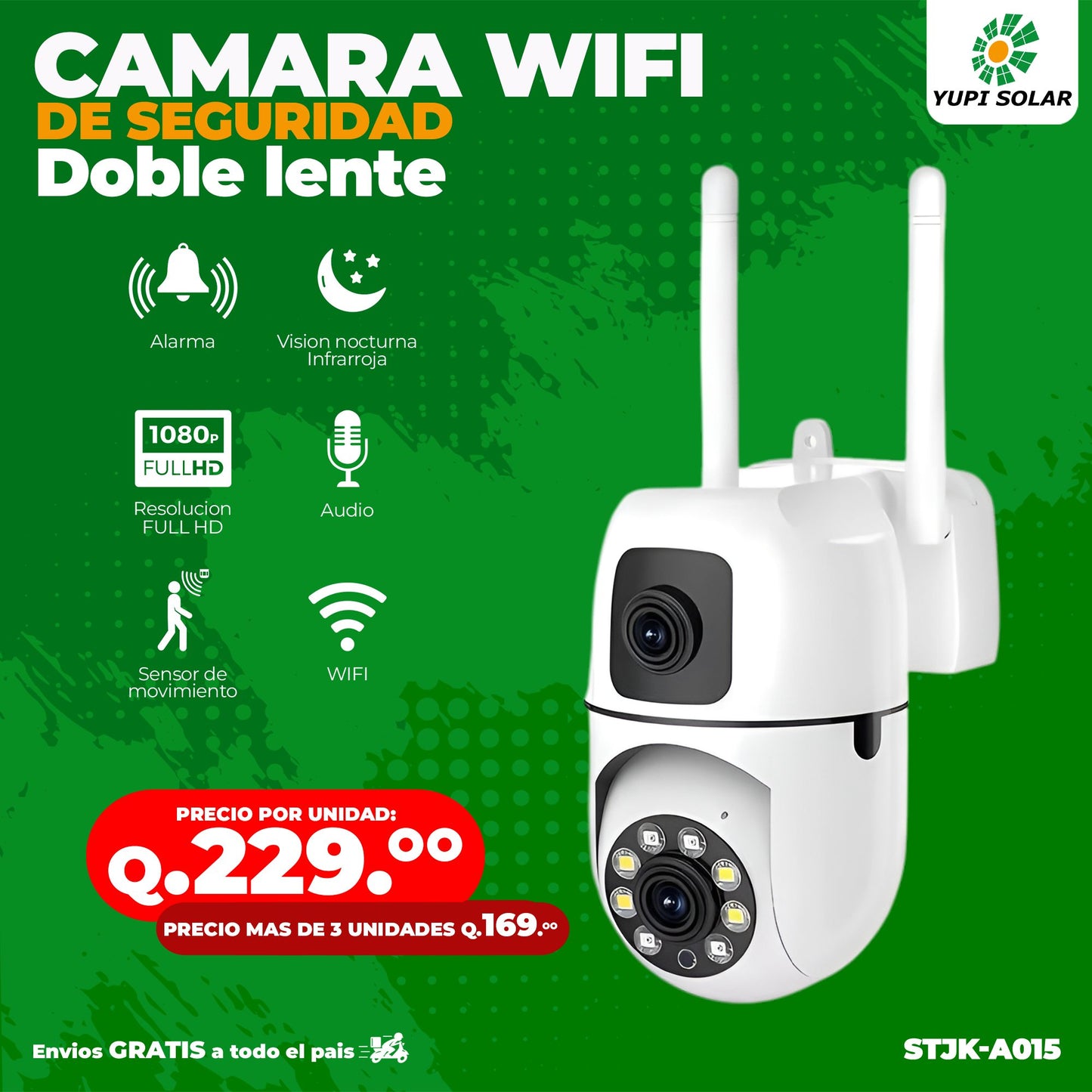 Camara WIFI de DOBLE LENTE