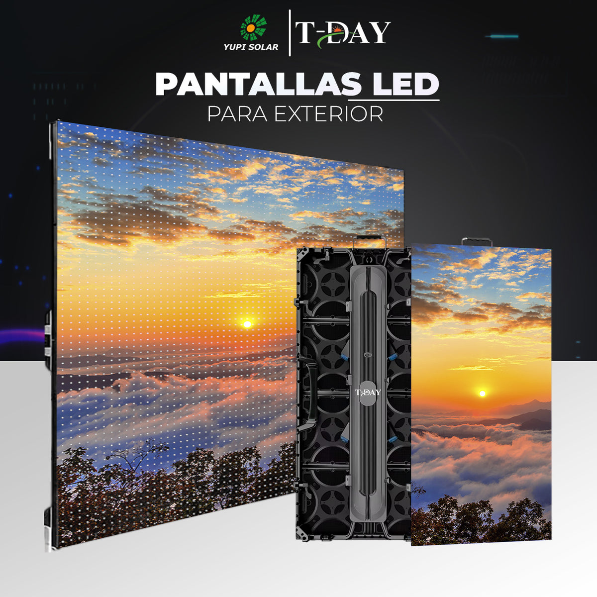 Pantalla led de 12 Módulos con procesador