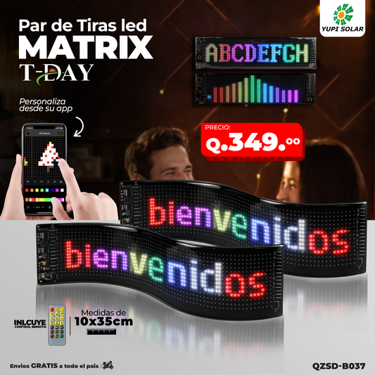 Par de tiras led Matrix 10x35 cm