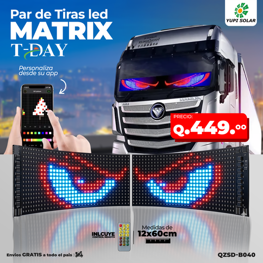 Par de tiras led Matrix 12x60 cm