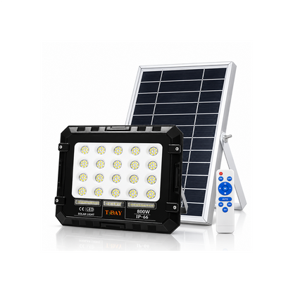 T-DAY Reflector Led Con Panel Solar de 400 Watts