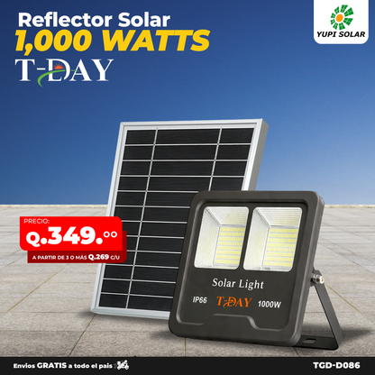Reflector led solar potencia de 1,000 watts