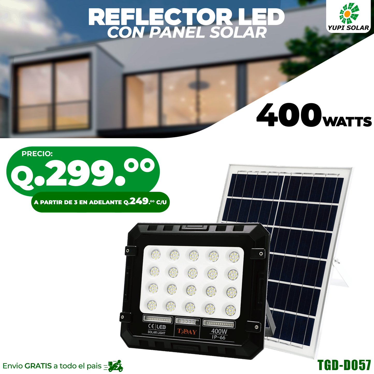 Reflector Solar tipo industrial 400W