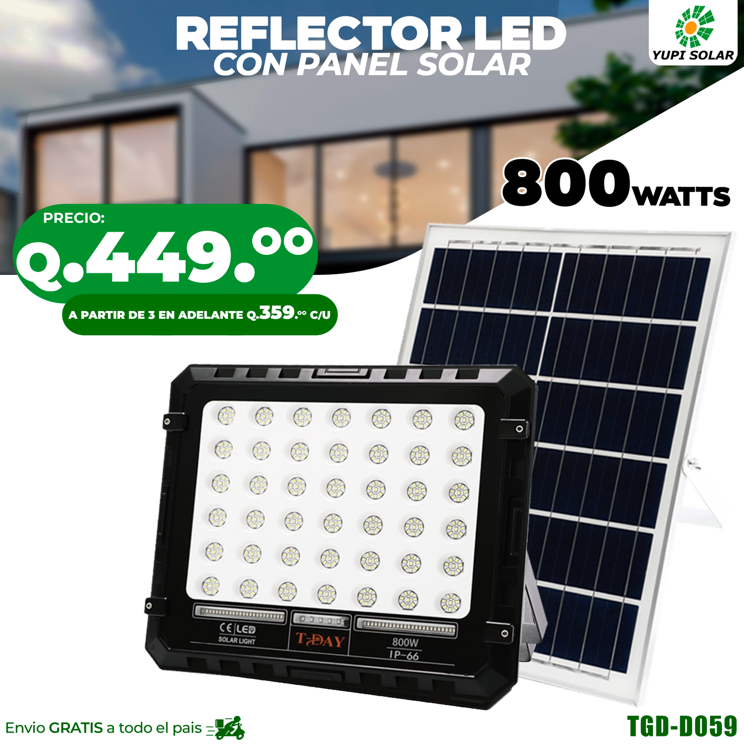 Reflector Solar tipo industrial 800W