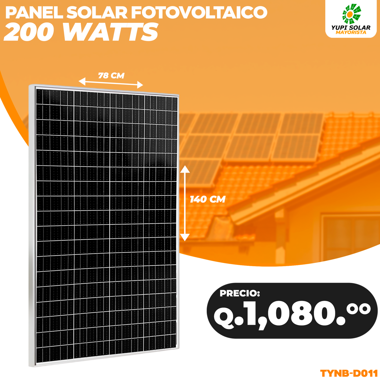 Panel solar 200 Watts