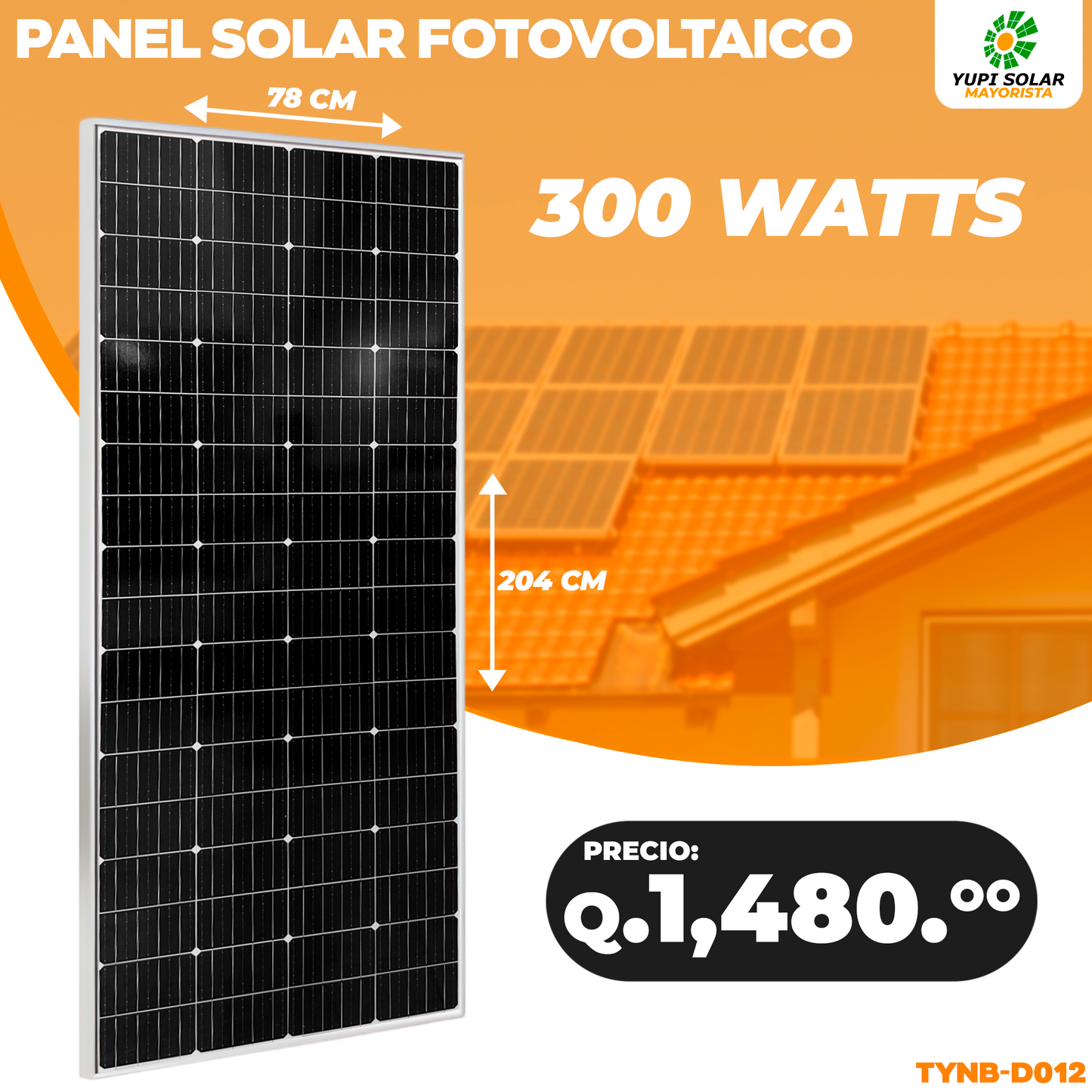 Panel solar 300 Watts