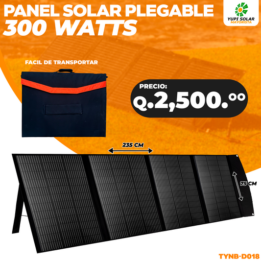 Panel solar plegable 300 Watts