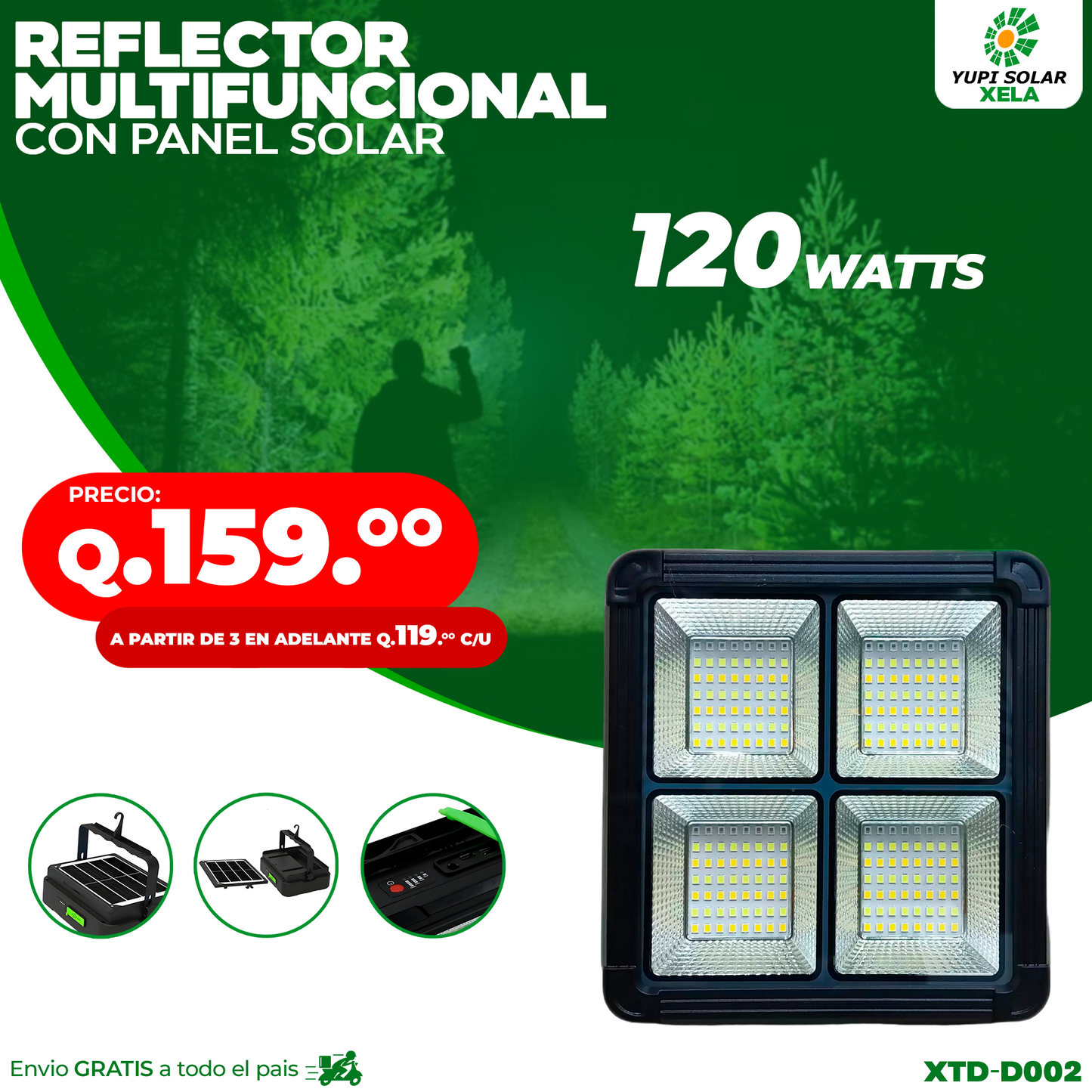 Reflector Multifuncional 120 watts