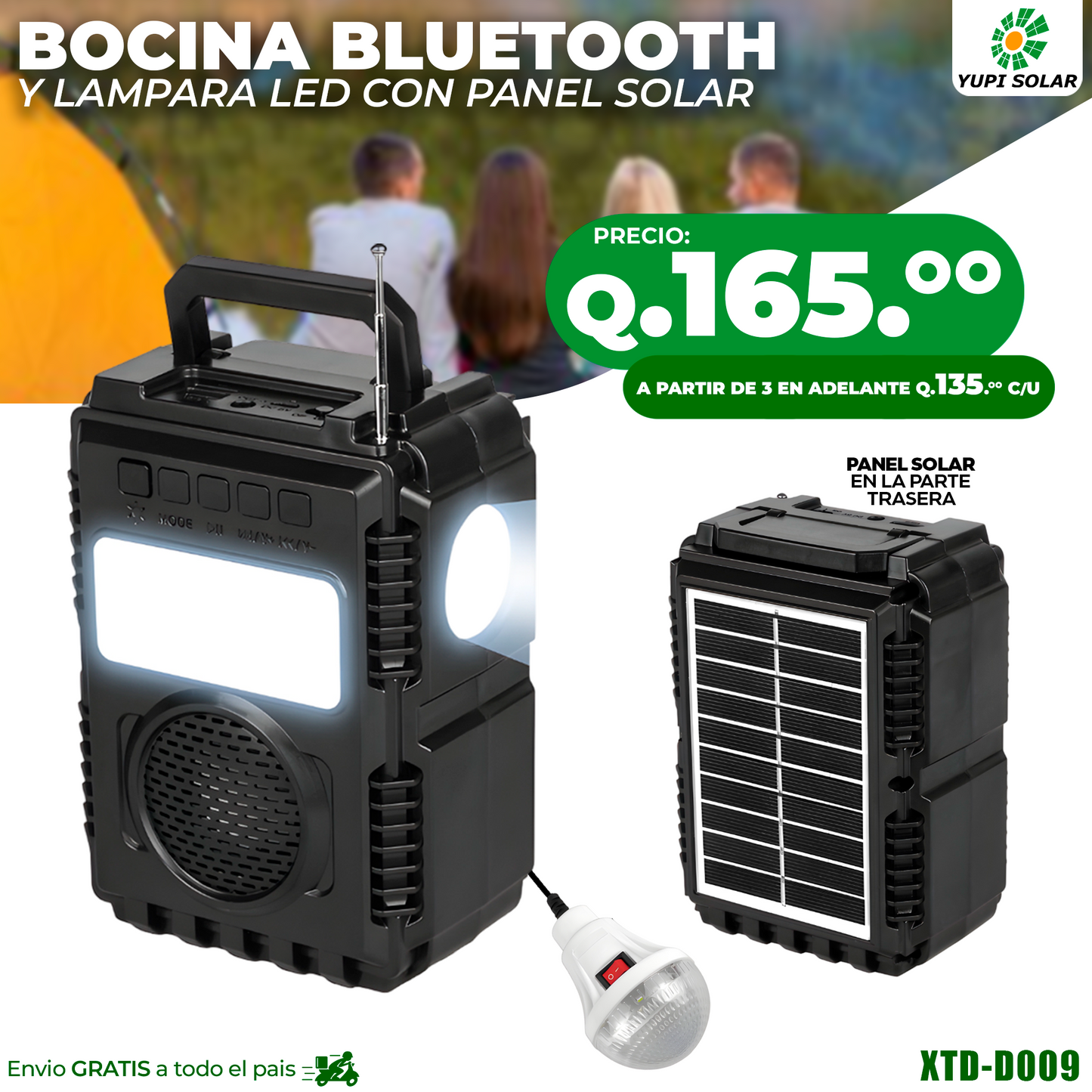 Bocina Bluetooth Multifuncional