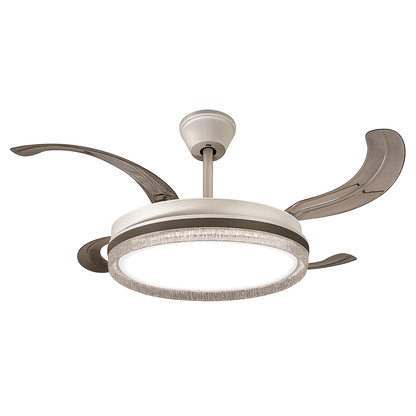 Ventilador de techo con luz led de 36 watts franja vintage