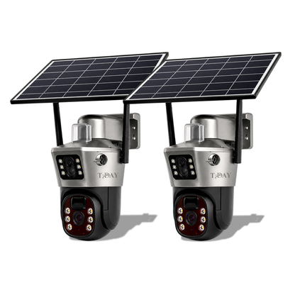 T-DAY Combo de cámara solar 4g doble lente 8MPX