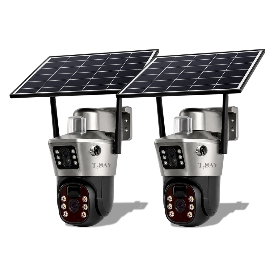 T-DAY Combo de cámara solar 4g doble lente 8MPX